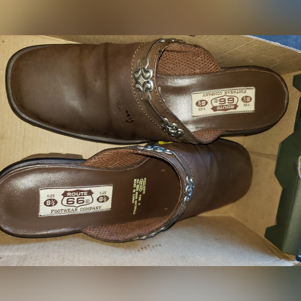 Route 66 Brown Mules size 8.5